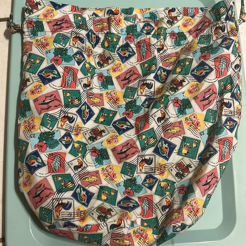 Vera Bradley storage laundry bag for your travels.
